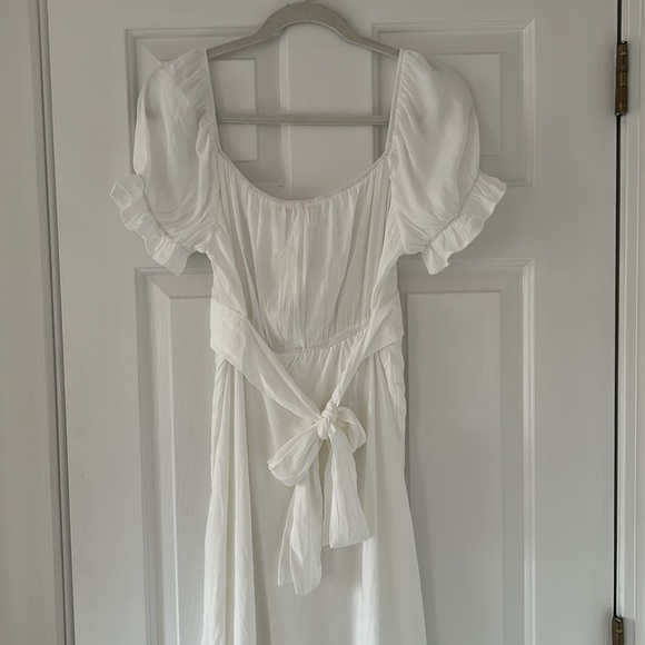 NWT Francesca’s White Midi Dress - Picture 5 of 6